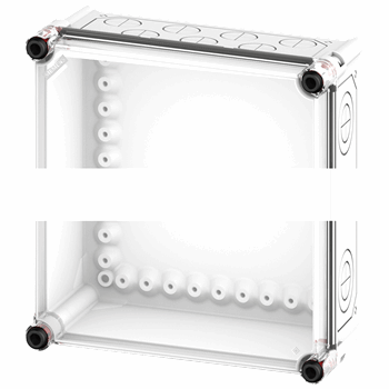 ПУСТОЙ КОРПУС W. MOUNT. PLATE AND COVER,TRANSPARENT РАЗМЕР 1, MOUNTING DEPTH 147 MM COMPRISES 8HP1101+8HP1221+8HP6301