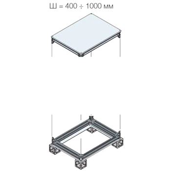 Рама шкафа верхняя/нижняя 1000X400ШхГ