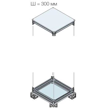Рама верхняя/нижняя+панель нижн.300x500