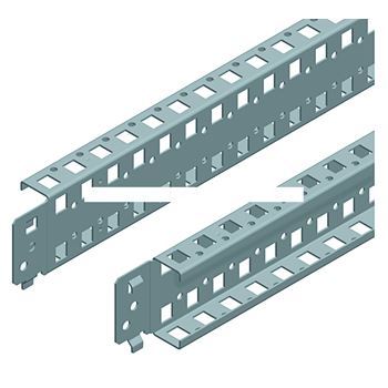 Рейка стандартная поперечная двухрядная 1000 2шт0