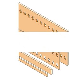 Шина медная плоская 160x10 L=1750мм (PBFC1601)