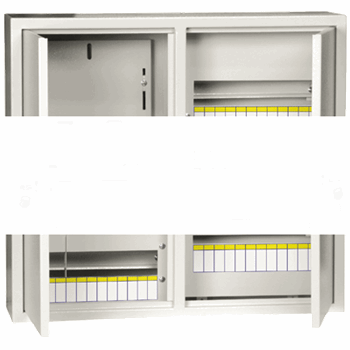 Щит учетно-распределительный навесной ЩУРн-3/48зо IP31 замок окно