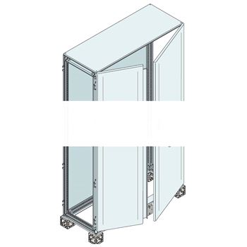 Шкаф ISX непрозрачная дверь 2000x1200x500 нержавеющая сталь