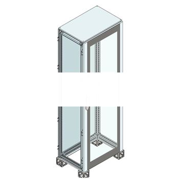 Шкаф ISX стеклянная дверь 1800x600x500 нержавеющая сталь