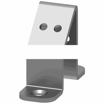 SIVACON, Bracket, for variable mounting of cable clamping rails, galvanized