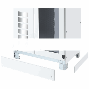 SIVACON sicube, base, H: 100 mm, W: 400 mm, RAL 7035