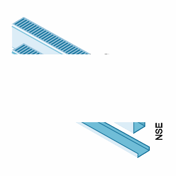 SIVACON sicube, cable duct, halogen-free, L: 2000 mm, H: 100 mm, W: 75 mm