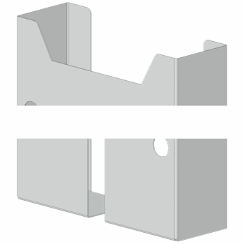 SIVACON sicube, circuit diagram pocket, steel, galvanized