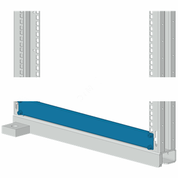 SIVACON sicube, cover, for 19 frame, 1RU, galvanized