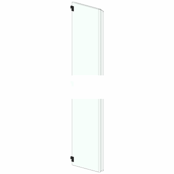 SIVACON sicube, door half, left, EMC, IP40, H: 1800 mm, W: 400 mm, RAL 7035, safety class 1