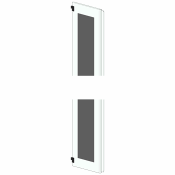 SIVACON sicube, door half, left, inspection window, IP55, H: 1800 mm, W: 400 mm, RAL 7035, safety class 1