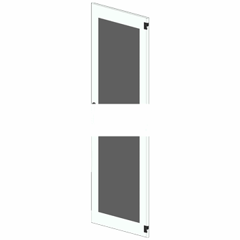 SIVACON sicube, door, left, inspection window, IP55, H: 1800 mm, W: 400 mm, RAL 7035, safety class 1