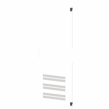 SIVACON sicube, door, right, with ventilation openings, IP40, H: 1800 mm, W: 300 mm, RAL 7035, safety class 1