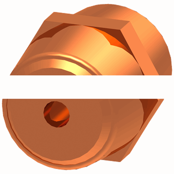 SIVACON sicube, insulated support, D40x50/ M8 (PE 2 units)