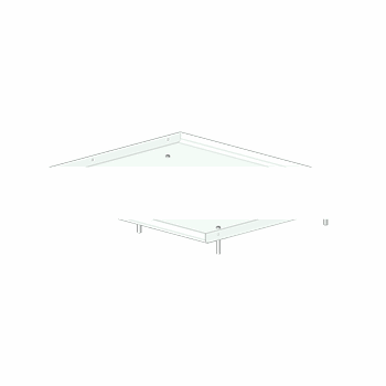 SIVACON sicube, roof tray, IPX1, W: 1000 mm, D: 400 mm, RAL 7035