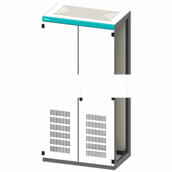 SIVACON sicube, unequipped, empty enclosure, without side walls, with ventilation openings, IP20, H: 2000 mm, W: 1000 mm, D: