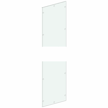 SIVACON, side panel / rear panel, closed, EMC, IP40, H: 1800 mm, W: 400 mm, RAL 7035