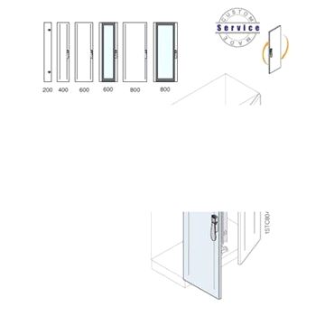 Створка двойной двери 2200x500мм ВхШ