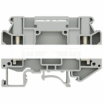 THROUGH TYPE FOR ISOLATING TERMINALS 6MM2 SCREW MOUNTING 2 CONNECTION POINTS GREY