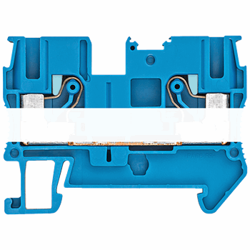 THROUGH TYPE TERMINAL BLOCK IPO-TECHNOLOGY, 6MM2 WIDTH 8,2 MM, BLUE 1000V 2 CLAMPING POINTS