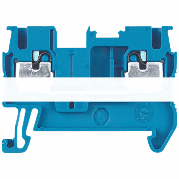 THROUGH-TYPE TERMINALS TERMINAL SIZE 2,5 MM2 WIDTH 5,2 MM COLOUR BLUE CLAMPING POINTS 2