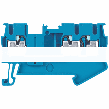 THROUGH-TYPE TERMINALS TERMINAL SIZE 2,5 MM2 WIDTH 5,2 MM COLOUR BLUE CLAMPING POINTS 3