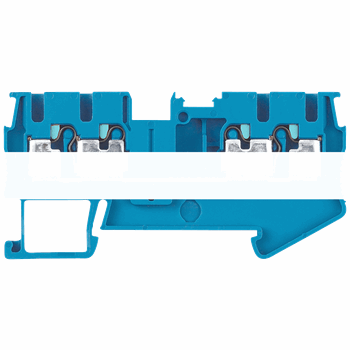 THROUGH-TYPE TERMINALS TERMINAL SIZE 2,5 MM2 WIDTH 5,2 MM COLOUR BLUE CLAMPING POINTS 4