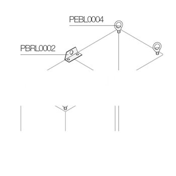 Уголки для подъема соединения шкафов (PBRL0002)