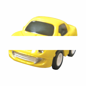 Брелок светодиодный Автомобиль желтый (Smile Auto Yellow)