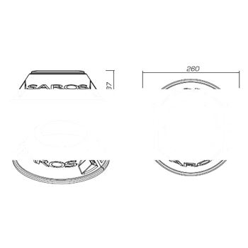 Фланец декоратвный FLD1-BLK/MR (FLD1-BLK/MR)