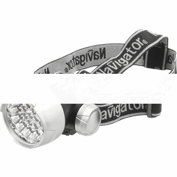 Фонарь светодиодный NPT-H01-3AAA 25LED налобный пластик (94946)