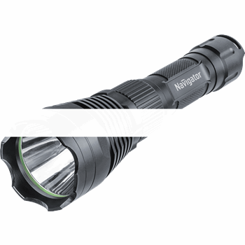 Фонарь светодиодный NPT-P02-18650 CREE LED 10Вт аккумуляторный металл (61092)