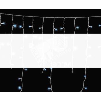 Гирлянда Айсикл Белый 3.8х0.6м 10 блоков белый провод лампы прозрачные