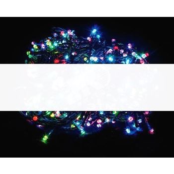 Гирлянда линейная 400LED RGB 40м+5м зеленый шнур (CL07)