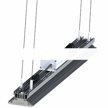 Крепление на кронштейн для светильника LMPRS.Prom.100x200x950мм Серебрянное