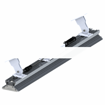 Крепление поворотное для светильника LMPRS.Prom.100x100x505мм Серебрянное