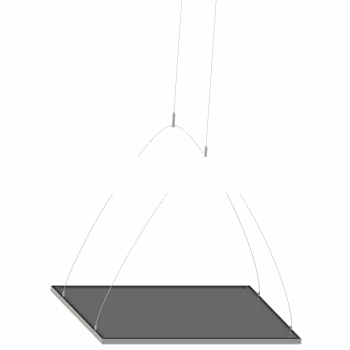 Крепление Тросовое для светильника LMPRS.Office.595х595х15мм Серебрянное
