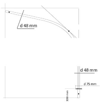 Кронштейн К1К-1.0-1.0-0.076-0.048 порошковая окраска черный