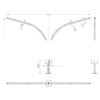 Кронштейн К2К-1,5-1,5-0,145-(15-180)разборный г.ц. (В00004388)