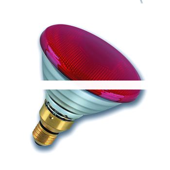 Лампа накаливания CONC PAR38FL RED 80W 240V E27 12X1 (007656)