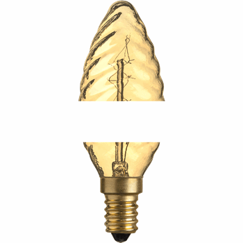 Лампа накаливания декоративная 40вт TC 230в Е14 винтаж (71954 NI-V)