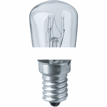 Лампа накаливания специального назначения РН 15вт 230в Е14 T26 CL для холодильников швейных машин кухонных вытяжек и ночнико