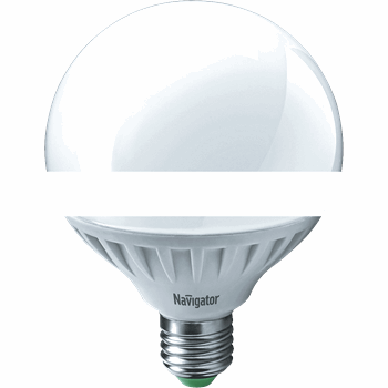 Лампа светодиодная LED 18вт Е27 белый шар (61280 NLL-G105)