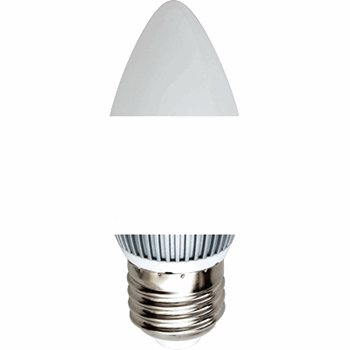 Лампа светодиодная LED 2вт Е14 белый(свеча) (LB-32 30LED)