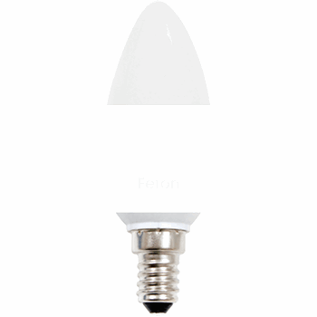 Лампа светодиодная LED 2вт Е14 дневной (свеча) (LB-34 20LED)