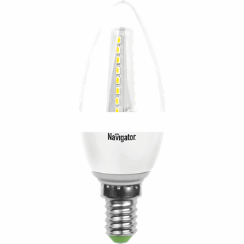 Лампа светодиодная LED 3.5вт E14 теплый (свеча) (94142 NLL-C35)