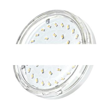 Лампа светодиодная LED 4.4вт GX53 ECO CLEAR теплая PLED