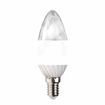 Лампа светодиодная LED 4Вт 230v E14 230v D36х102 холодный (свеча)