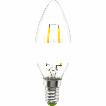 Лампа светодиодная LED 4вт Е14 теплый свеча FILAMENT (71307 NLL-F-C35)