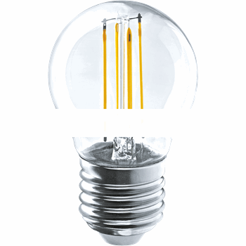 Лампа светодиодная LED 4вт Е27 теплый шар FILAMENT (71310 NLL-F-G45)